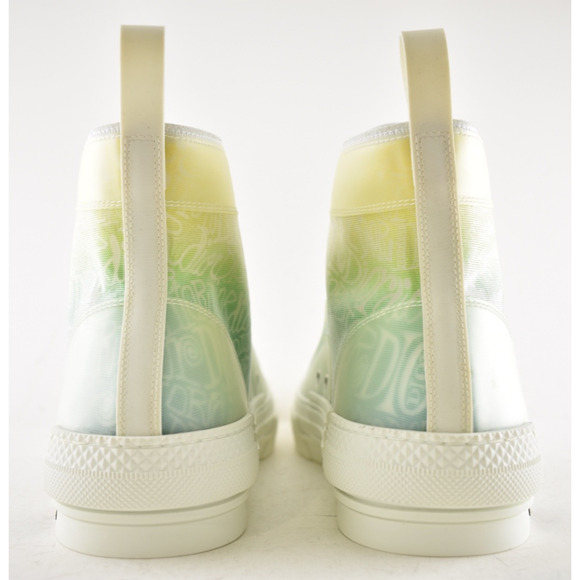 Dior Mens B23 Shawn Stussy Multicolor Logo High Top Lace Up Flat Sneaker 44 11 - Picture 14 of 15